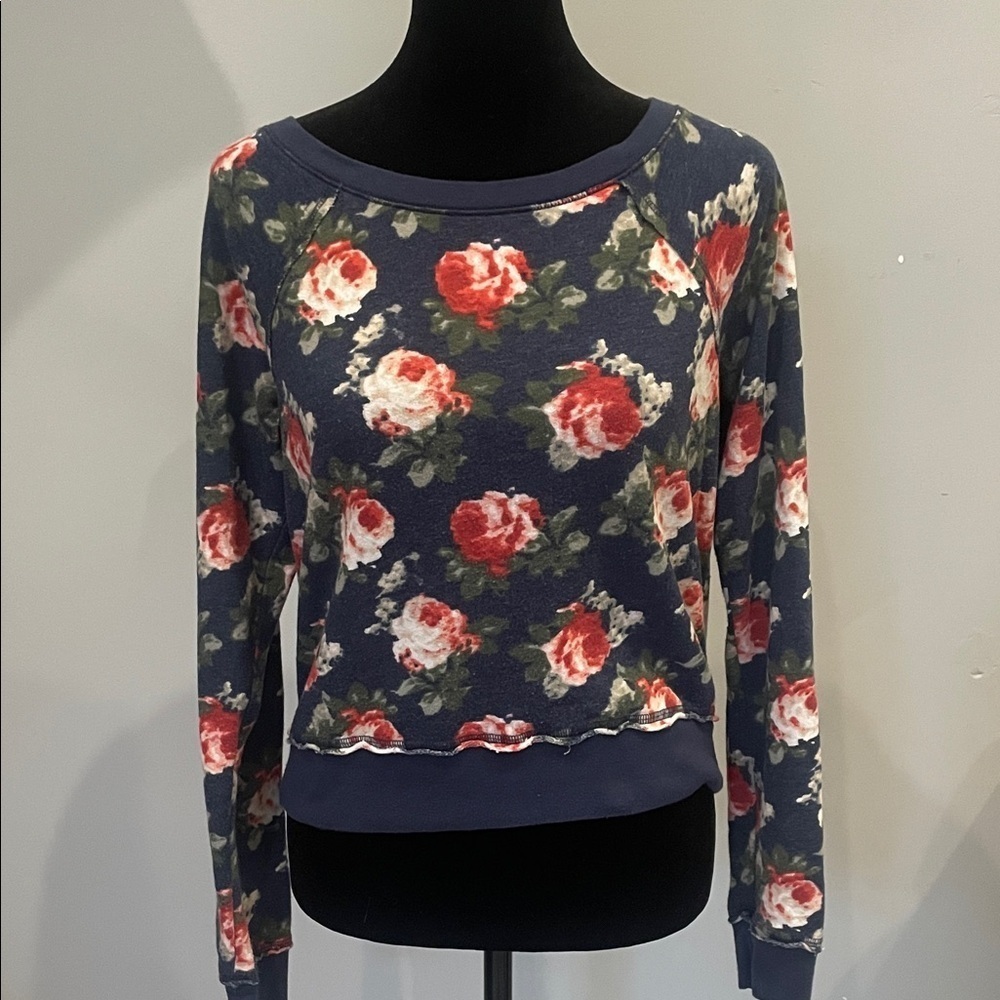 Floral Long Sleeve Sweatshirt by Abercrombie & fitch size small